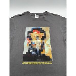 Vintage Salvador Dali Art T Shirt Men's S Museum 90s  Surreallism Lincoln Anvil